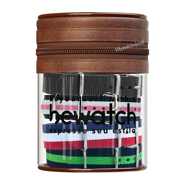 Kits pulseiras de nylon + estojo exclusivo Bewatch
